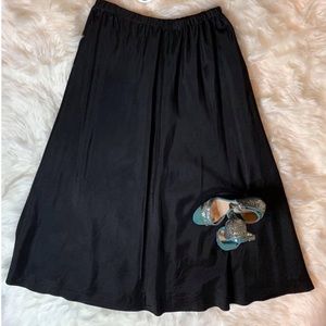 Long black skirt